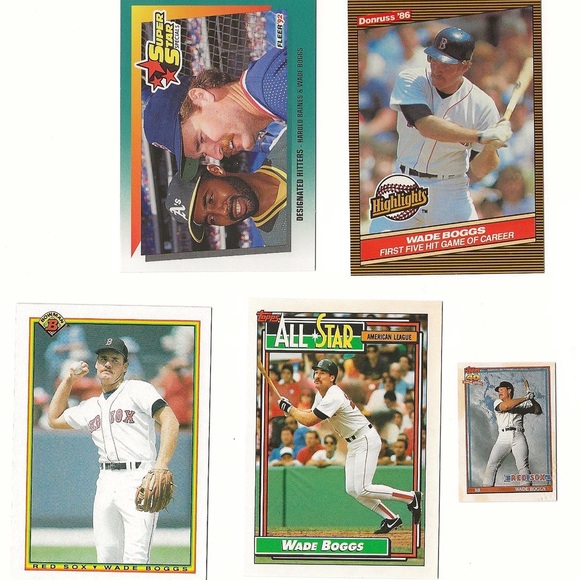 84 85 86 87 88 91 92 Topps Stadium Club Donruss Fleer Bowman Wade Boggs Lot - Picture 3 of 10